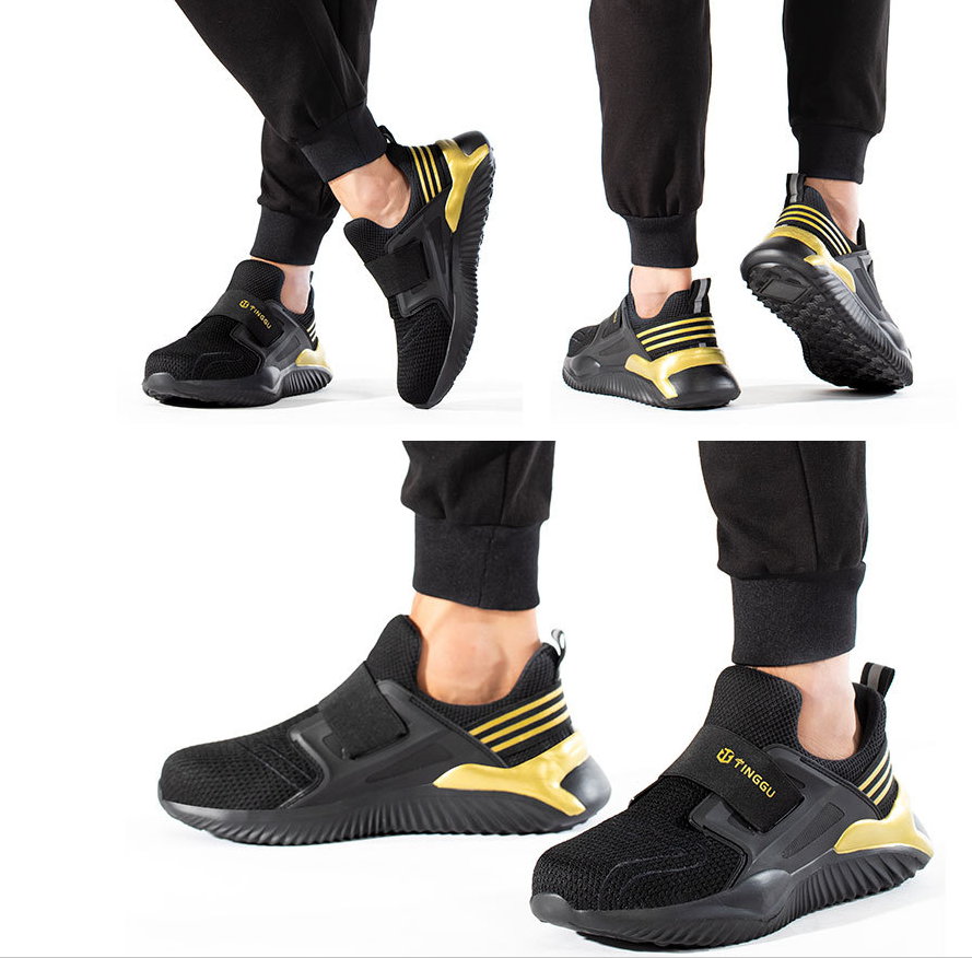 Men's Safety Shoes Anti-smashing and Anti-puncture Safety Shoes Casual Protective Shoes