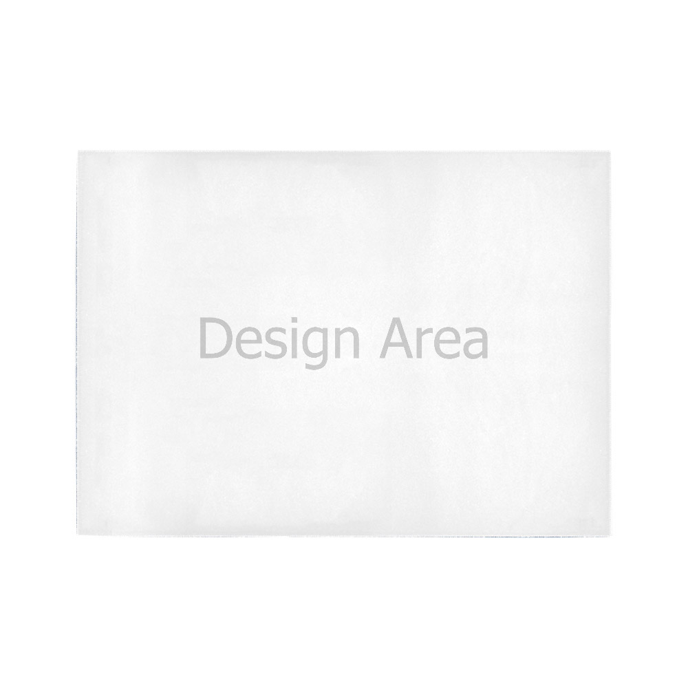 White 7x5 Area Rug with Design Area print, stain resistant, perfect for living room decor