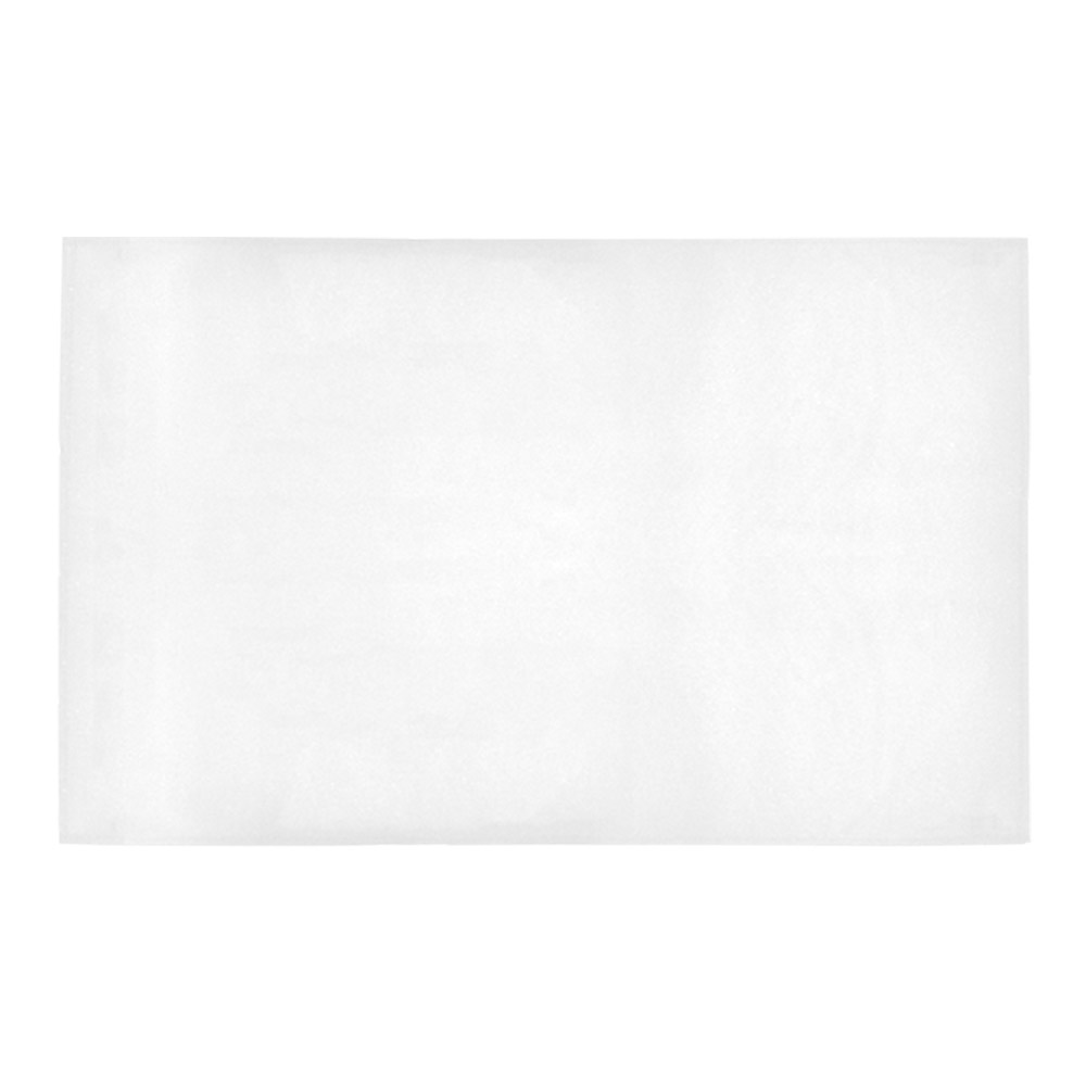 White polyester bath rug 20x32 inch, soft and absorbent, ideal for bathroom use.