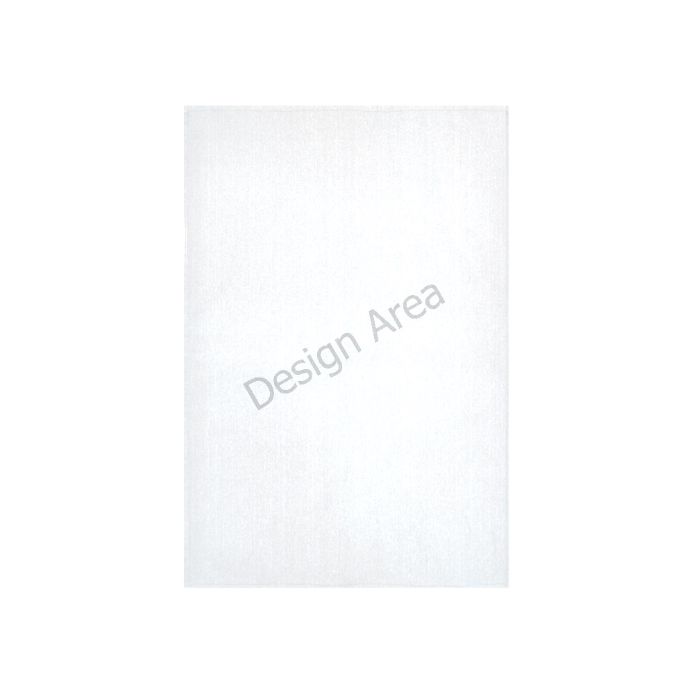 White cotton linen wall tapestry with design area for decor, 40x60 inch
