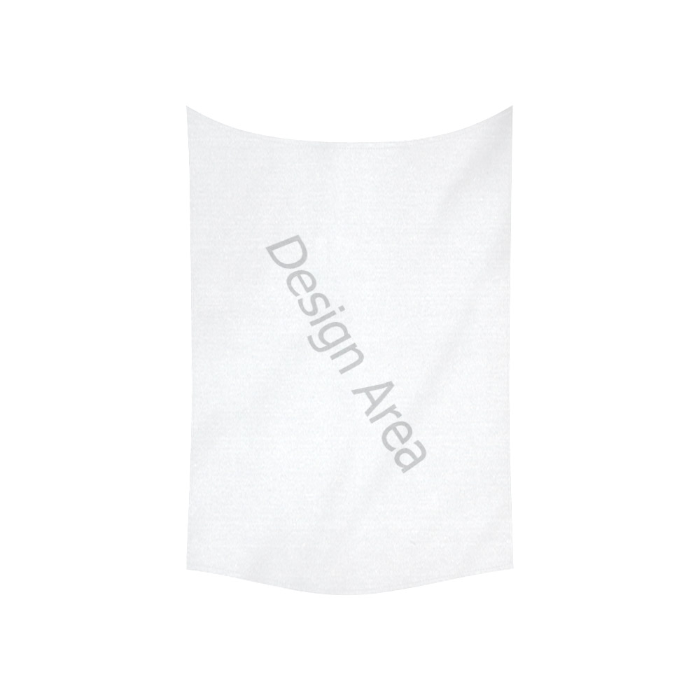 Cotton Linen Wall Tapestry with 'Design Area' - 90x60 inch size