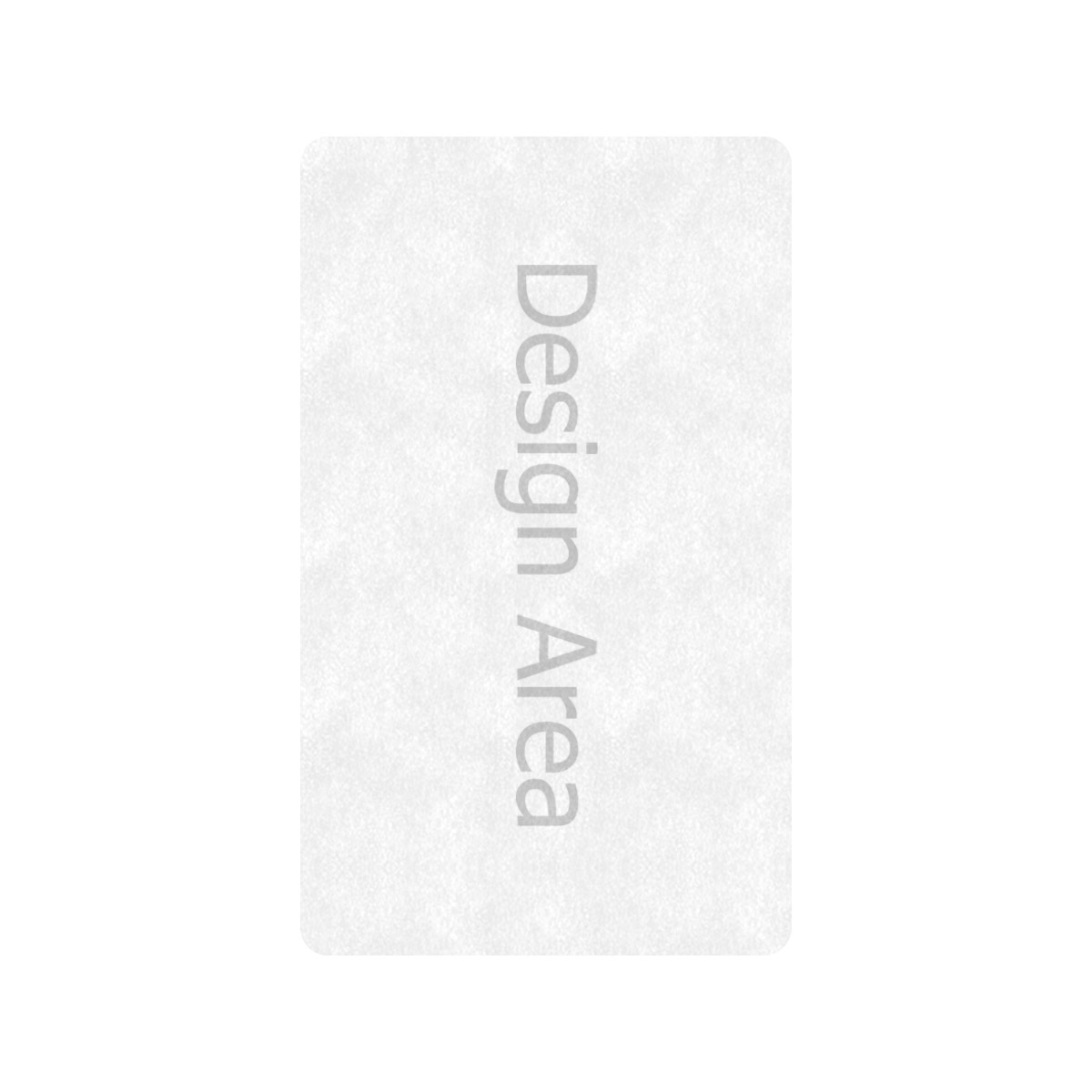 White doormat with design area, plush sponge material, 30x18 inch, perfect for indoor home decor and custom designs.