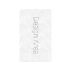White doormat with design area, plush sponge material, 30x18 inch, perfect for indoor home decor and custom designs.