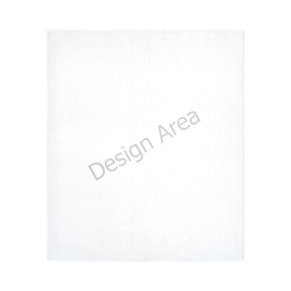 White cotton linen wall tapestry with Design Area for custom printing, 51x60 inches, ideal for branding