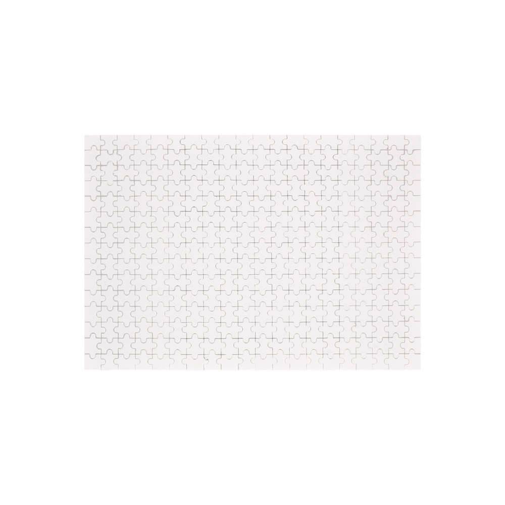 White 300-Piece Wooden Photo Puzzle, ready for custom photo or design, a perfect gift idea.