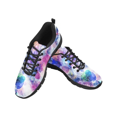 Men's Breathable Sneakers (Model 055) with Colorful Printing, Mesh Cloth, Sports Shoes