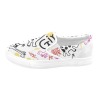 Slip-on Canvas Women's Shoe with Colorful Design. Model 019.