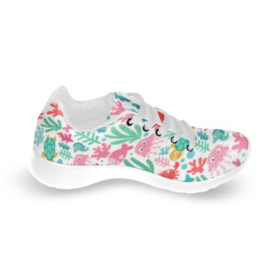 Kid's Model 020 Sneakers with Floral Flywire Upper for Kids