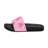 Women's Slide Sandals with Watermelon Popsicle Pattern - PVC straps and sole, comfortable and stylish.