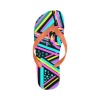 Vibrant geometric flip flops with TPU straps, designed for both men and women, perfect for daily wear and beach outings.