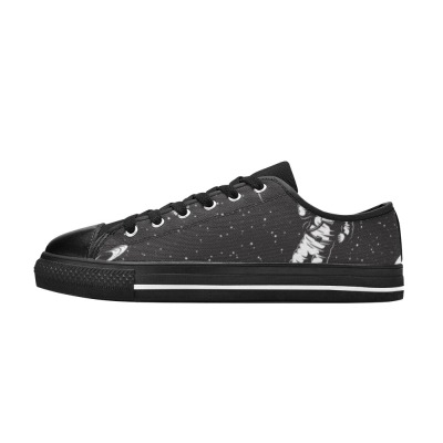 Aquila Men's Canvas Shoe (Model 018) in Black and White: Stylish Canvas Sneaker