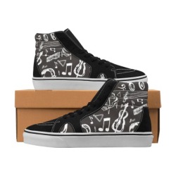 Men's High Top Canvas Shoes (Model E001-1)