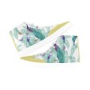 Bootes High Top Canvas Women's Shoes (Model 038) with leaf pattern