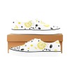 Men's Classic Canvas Low Top Shoe with Lemon Pattern - Model E001-4