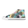 Aquila High Top Canvas Kid's Shoes (Big Kid) with colorful floral pattern