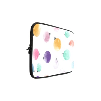 Classic Microsoft Surface Pro sleeve with colorful watercolor pattern, double zipper, water-resistant neoprene.