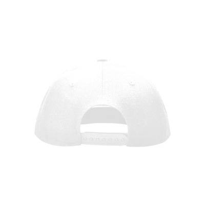 White Snapback Hat G with Peach Suede Front - Unisex Design