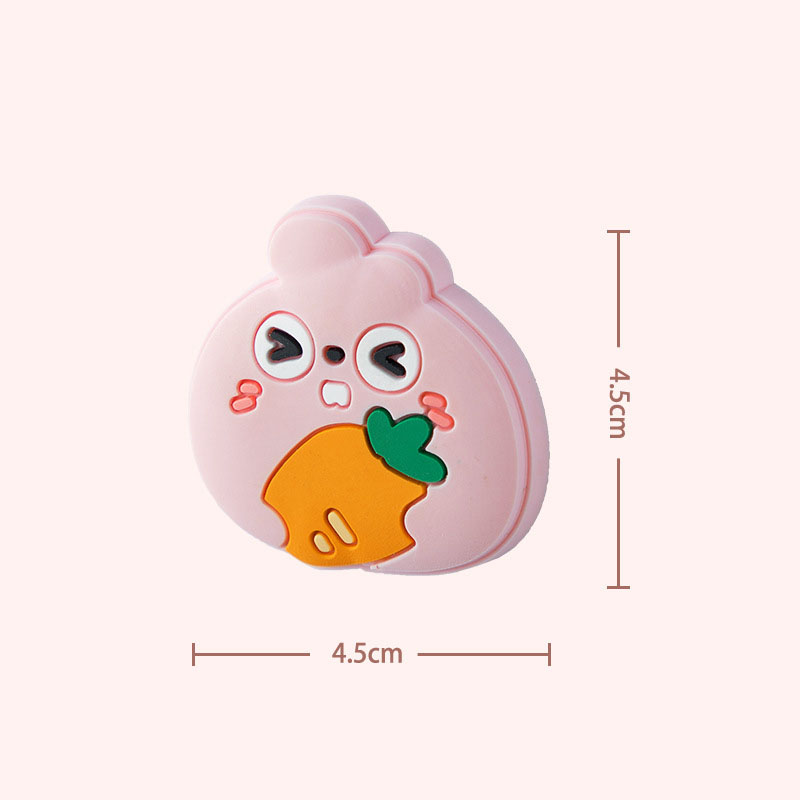Soft animal silicone pad fixed on a wall beside a door handle