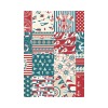 USA made garden flag, 28x40 inch, nautical design with anchors & stars.