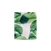 Classic white mug with green leaf pattern for daily coffee or tea, USA made