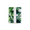 Classic white mug with vibrant green leaf pattern, perfect for daily coffee or tea use, USA made.
