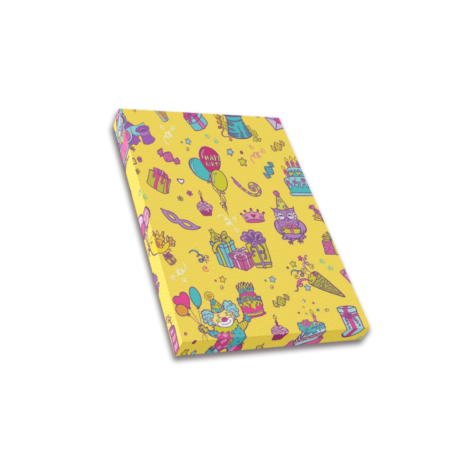 8x10 inch Canvas Print with Colorful Patterns, Made in USA, perfect bedroom wall decor
