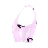 Pink Model T42 sports bra for women, all-over print, perfect for yoga and fitness