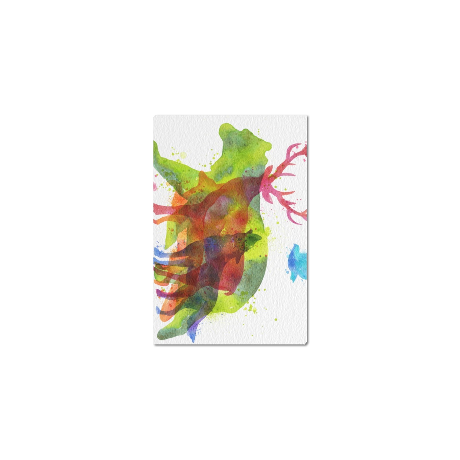 12x8 inch Canvas Print - Abstract Art Design, USA Made, Framed Home Decor