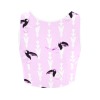 Pink Women's Model T42 sports bra with all-over print, perfect for yoga and fitness.