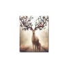8x10 Canvas Print: Deer with tree-like antlers for home decor, USA made