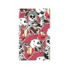 36x60 inch Skull Garden Flag, USA made, double-sided red and white pattern for yard decor