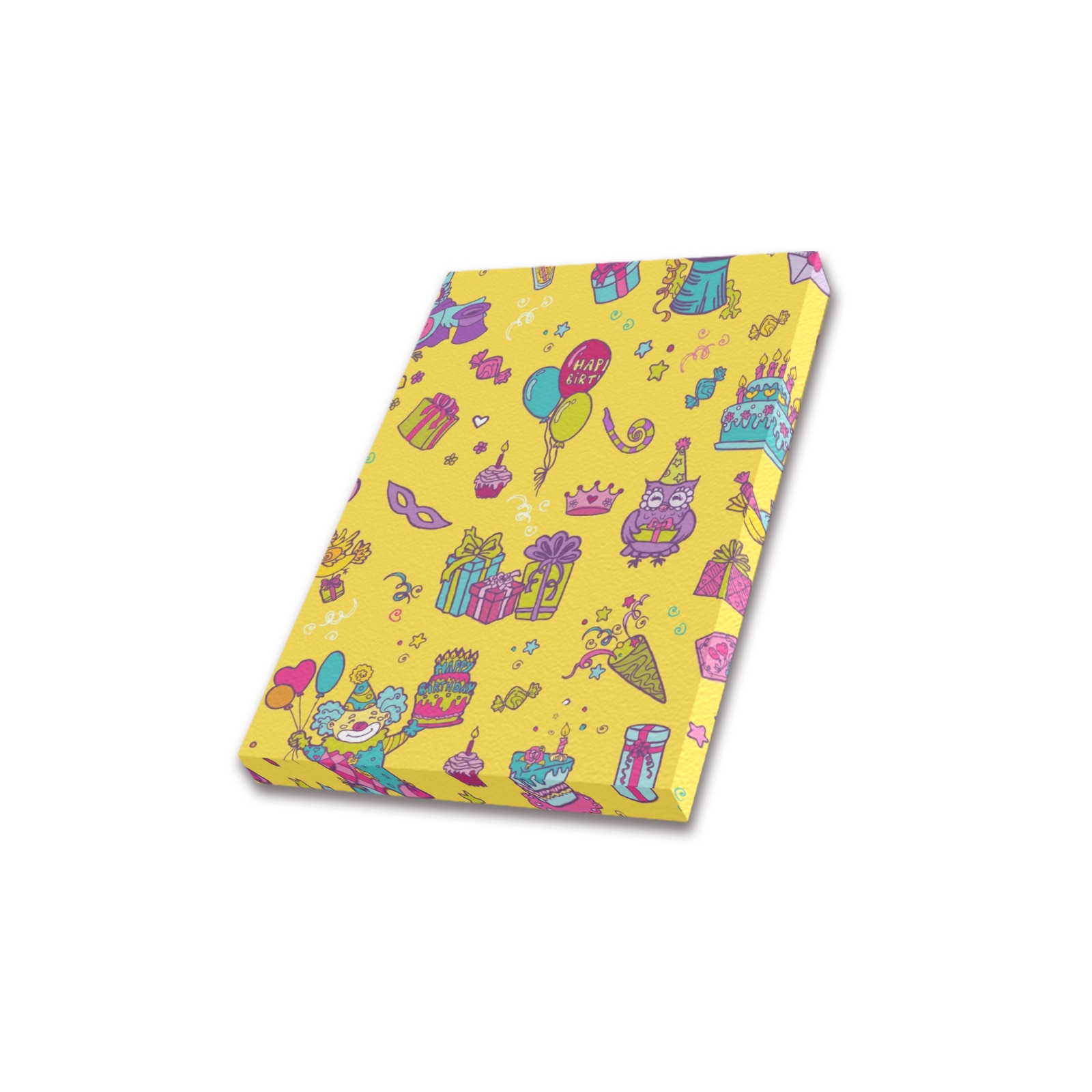 8x10 inch Frame Canvas Print with Colorful Pattern | Made in USA | Bedroom Decor