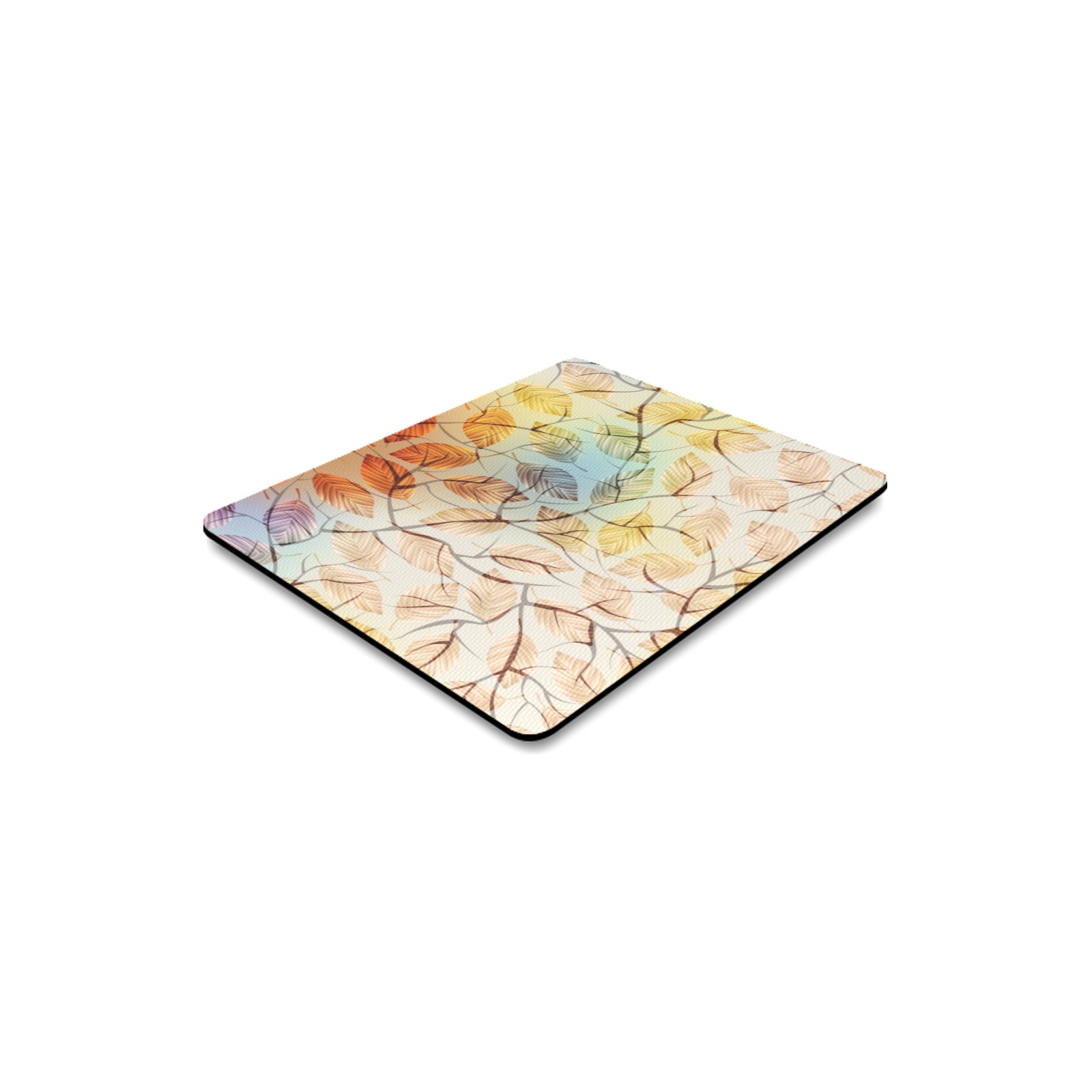 Rectangle mousepad with artistic design, cloth cover and rubber base, made in USA, 9.84" x 7.87"