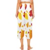 Women's Cropped Pajama Pants (L66) with colorful print, comfortable casual wear.
