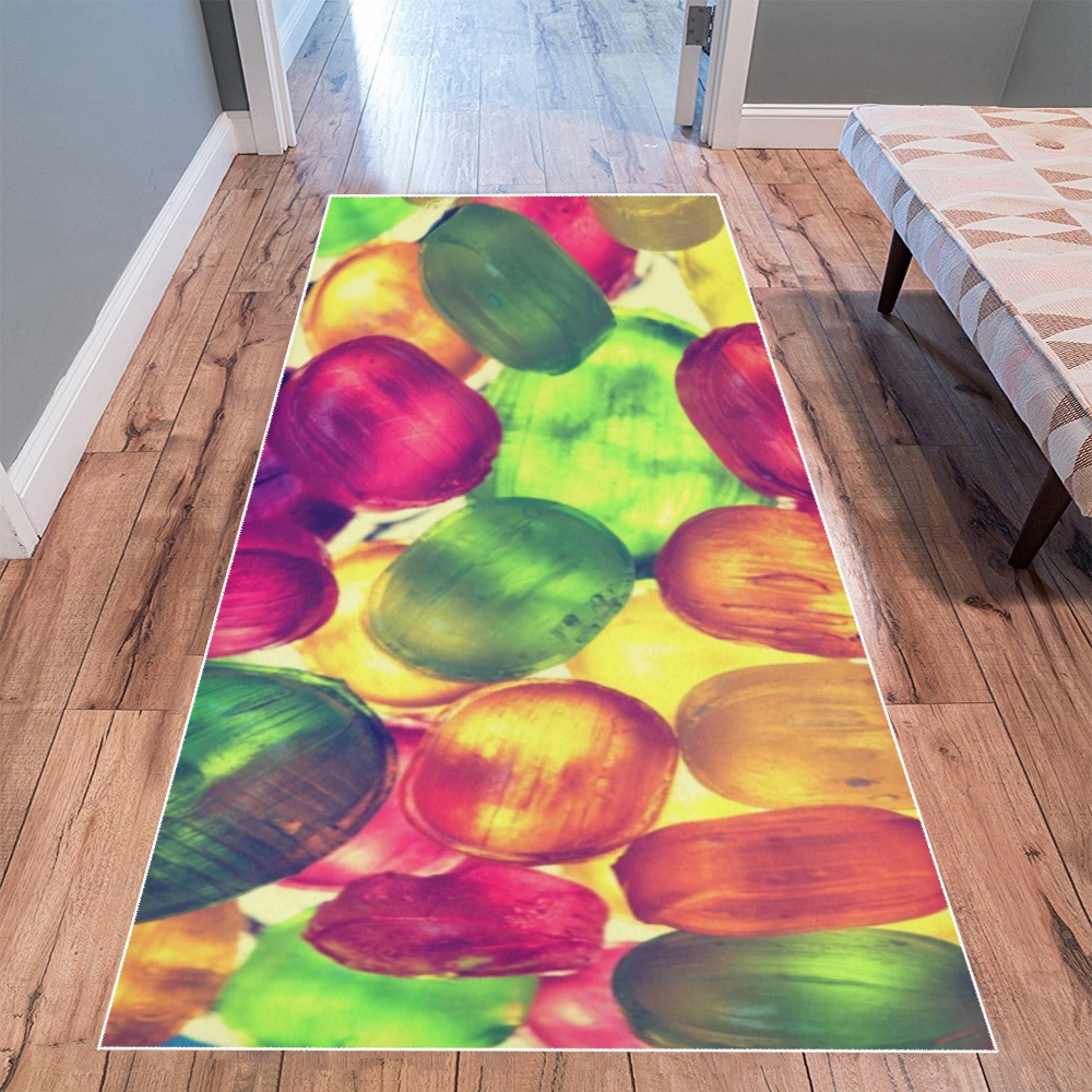 10' x 3.2' Area Rug with Abstract Color Block Design for Living Room