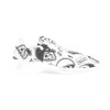Men's Athletic Sneakers Model 0200 - White mesh with all-over print design