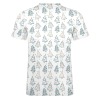 Men's cotton t-shirt with sailboat pattern
