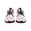 Women's Flamingo Print Pull Loop Sneakers (02001) - Mesh sports & casual wear.