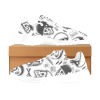 Men's white athletic sneakers (Model 0200) with all-over print design