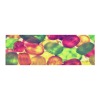Abstract floral area rug, 10' x 3.2', with vibrant colors for living room decor.