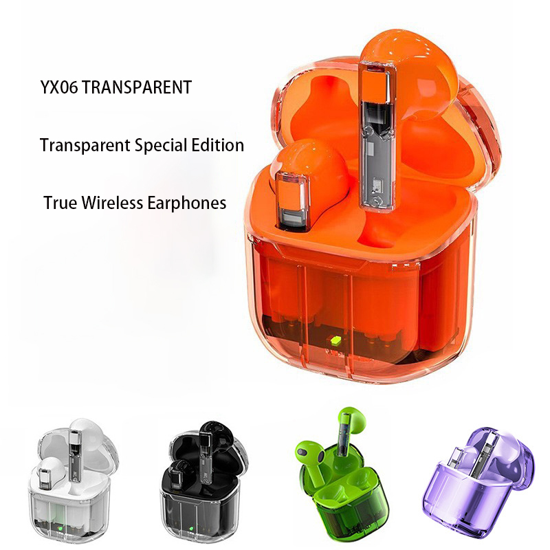 YX06 Transparent Bluetooth Gaming Headset