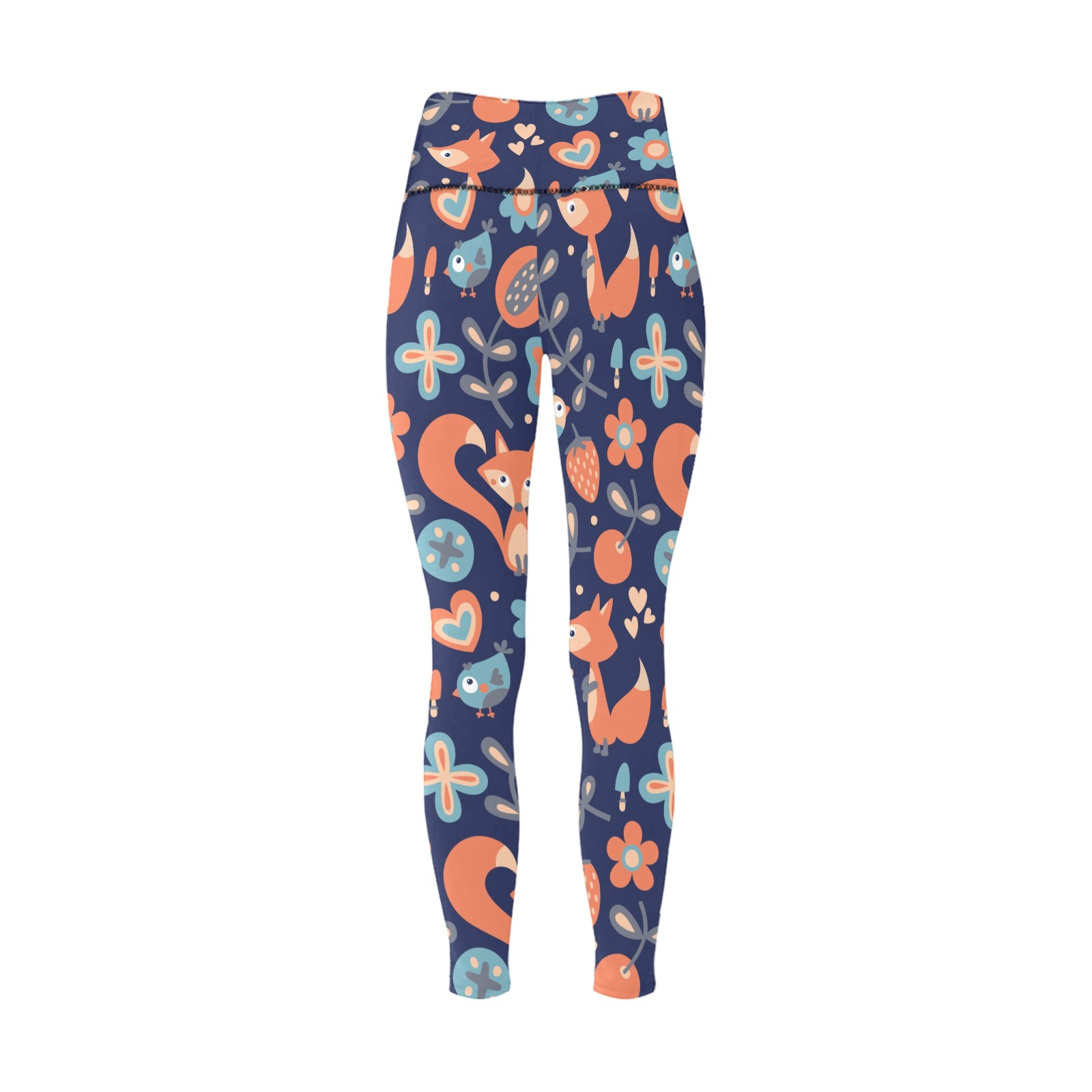 Women's L36 High-Waisted Leggings in abstract floral pattern, ideal for yoga and fitness, made from Polyester & Spandex.