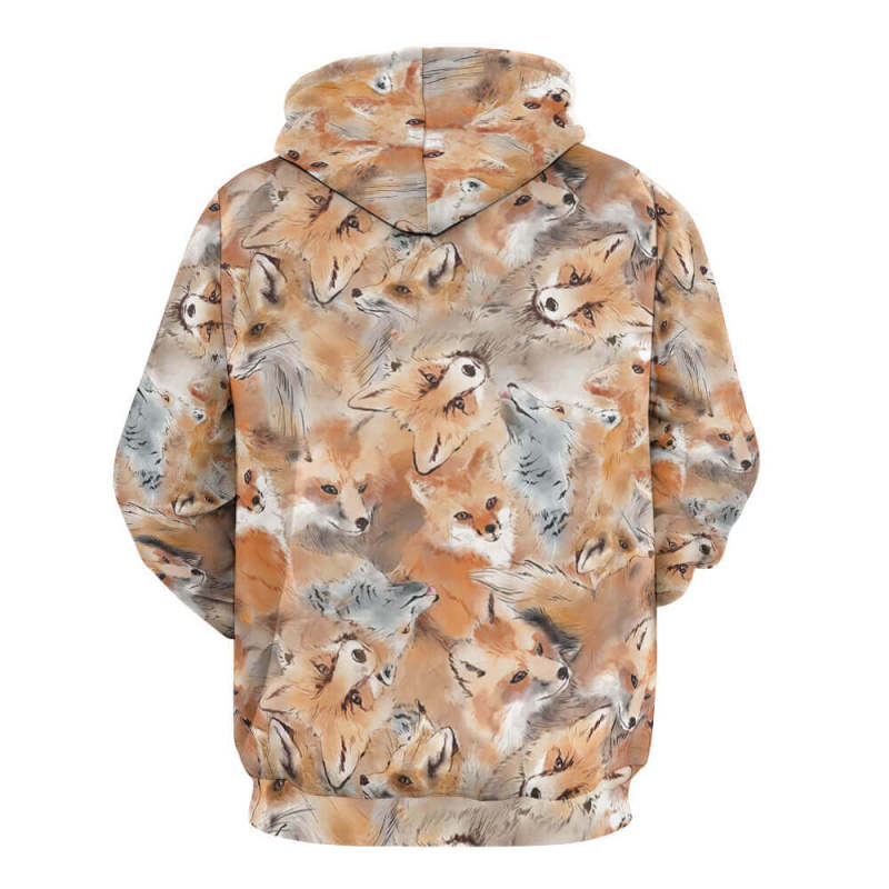 Shiba Inu pattern men's hoodie, USA size, drawstring hood, kangaroo pocket.