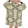Blanket Hoodie for Men with Floral Pattern. Super soft fleece material.