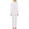 Women's All Over Print Pajama Set in floral pattern, 100% polyester, comfy sleepwear