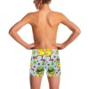 Big Boys' Swimming Trunks (L57) with fun cartoon pattern, perfect for swimming and beach fun.