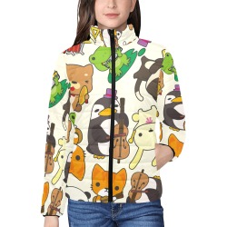 Women's stand collar padded jacket(H41)