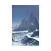 Snowy mountain landscape wall tapestry 60x90 inches, polyester home decor