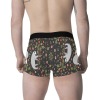 Men's boxer briefs featuring an all-over print with a playful pattern, made of comfortable polyester for everyday wear.