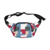 Unisex Waist Bag (Model 1677) with all-over print, durable nylon cloth, perfect for sports and travel.